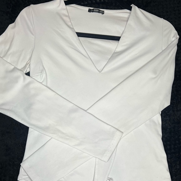 DYNAMITE white contour bodysuit never worn - Picture 2 of 2